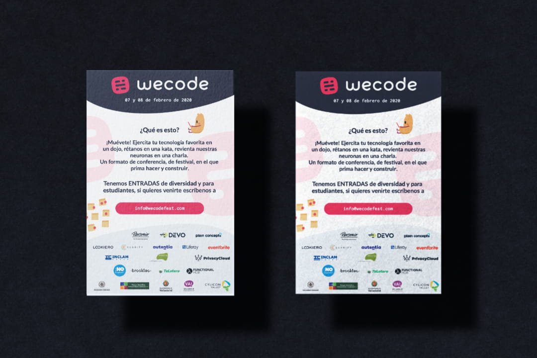 Cartel evento Wecode fest